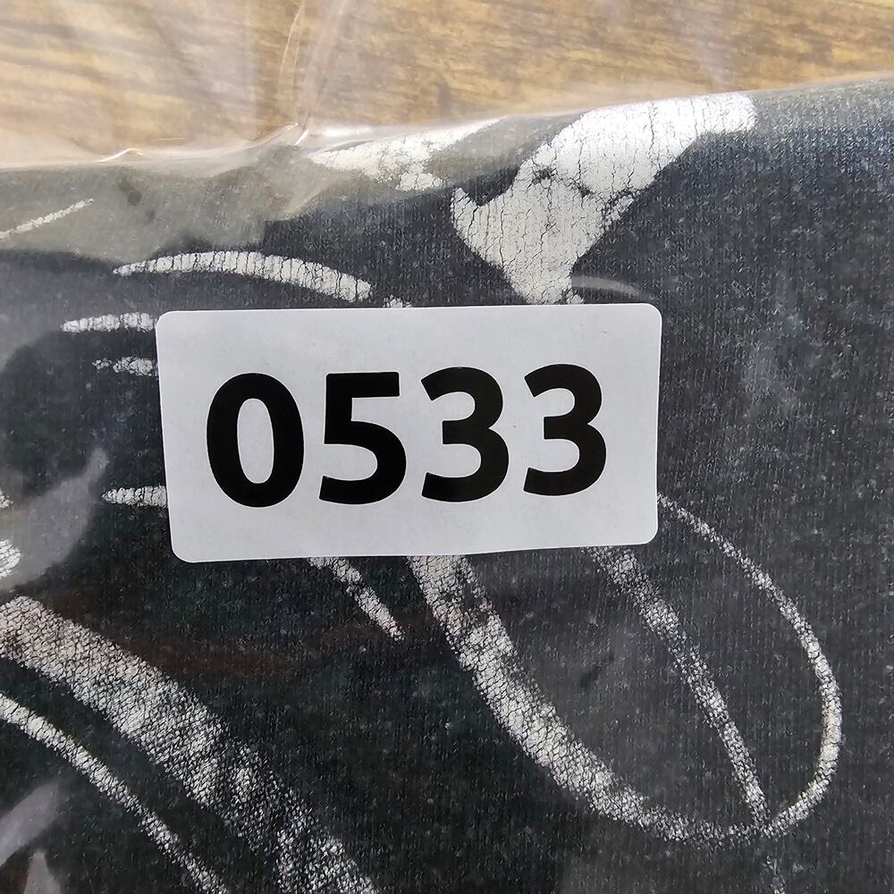 Gray Johnny Cash 50/50 Cotton Poly Blend T-Shirt Man In Black Size Large - Picture 6 of 6